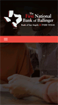 Mobile Screenshot of fnbballinger.com